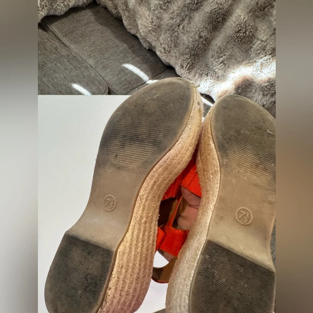 BUNDLE 2 ITEMS FOR $8✨  Universal Thread Women's Orange Espadrille Sandals